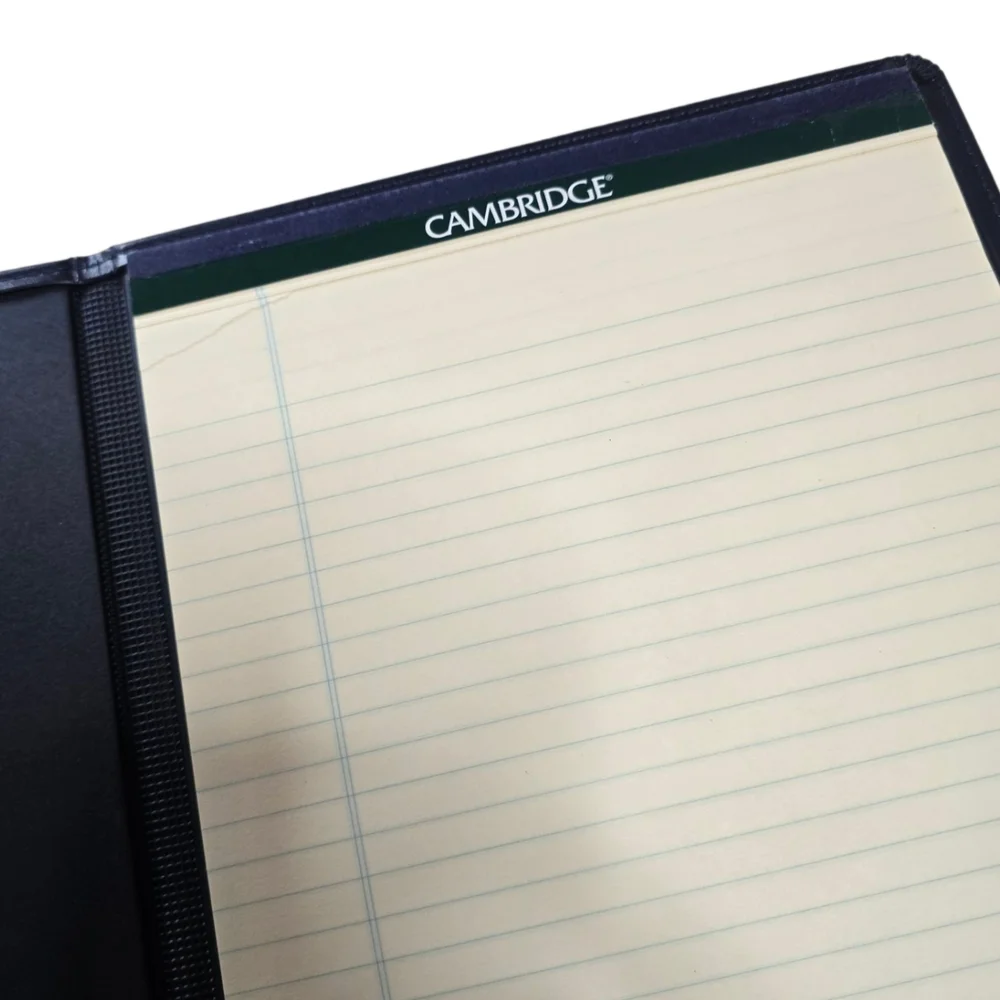 Cambridge Professional Padfolio & 3-Ring Binder Set Black Burgundy